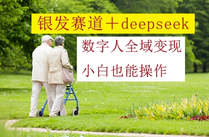 银发赛道+deepseek数字人全域变现，小白也能操作-项才网课-资源网-最新项目分享网