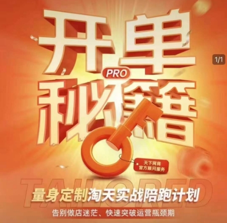 淘宝开单秘籍PRO，量身定制淘天实战陪跑计划，告别做店迷茫、快速突破运营瓶颈期(更新)-项才网课-资源网-最新项目分享网